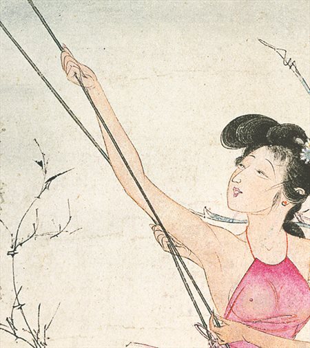 云梦-胡也佛的仕女画和最知名的金瓶梅秘戏图